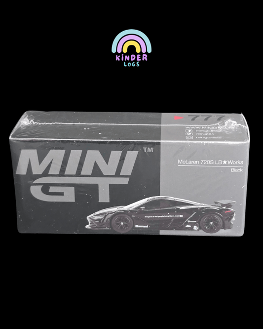 Mini GT McLaren 720S LB Works - Black (Sealed Box) - Kinder Logs