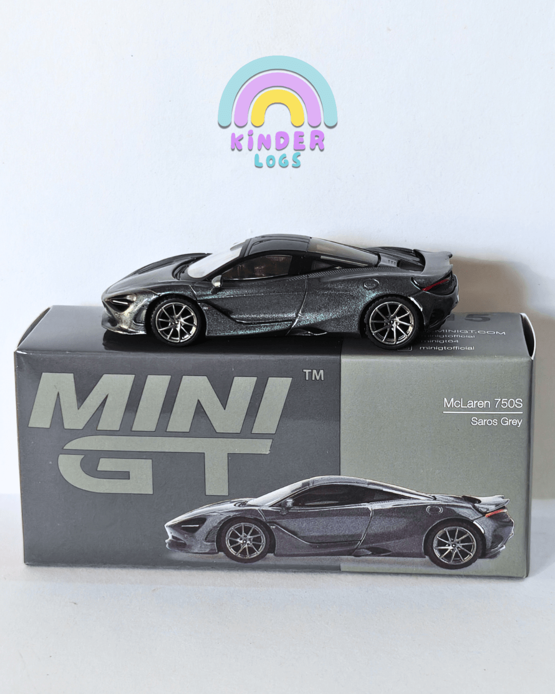 Mini GT McLaren 750S (Grey) - Kinder Logs