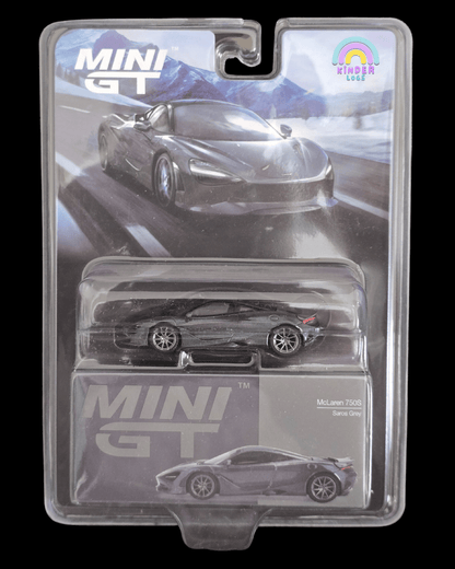Mini GT McLaren 750S - Saros Grey (Blister Pack) - Kinder Logs