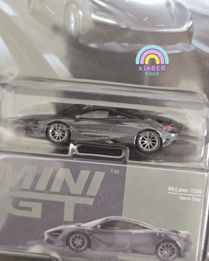 Mini GT McLaren 750S - Saros Grey (Blister Pack) - Kinder Logs