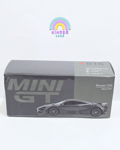 Mini GT McLaren 750S - Saros Grey (Open Box) - Kinder Logs