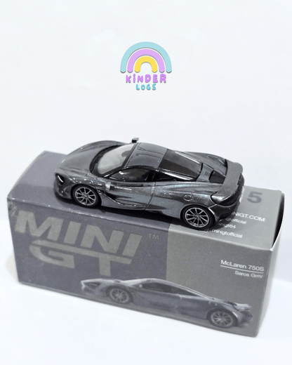 Mini GT McLaren 750S - Saros Grey (Open Box) - Kinder Logs