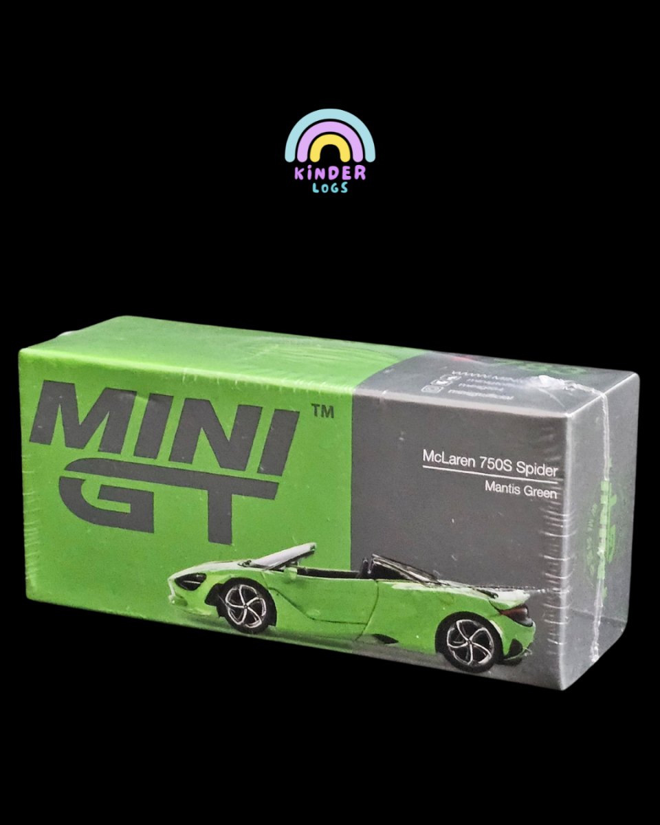 Mini GT McLaren 750S Spider (Mantis Green) - Kinder Logs