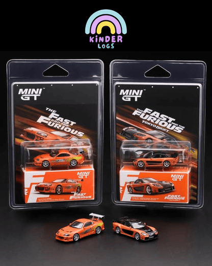 MINI GT 'MDX 2026 Exclusive' Fast & Furious Toyota Supra & Mazda RX-7 - Kinder Logs