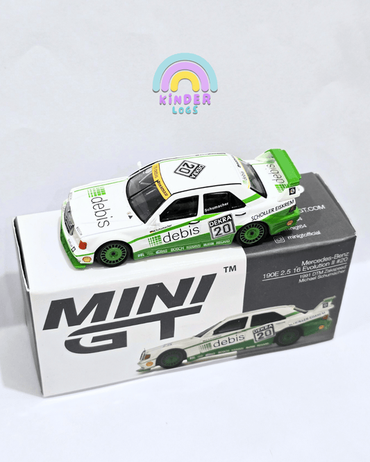 Mini GT Mercedes - Benz 190E 2.5 16 Evolution II 20 (Michael Schumacher) - Open Box - Kinder Logs