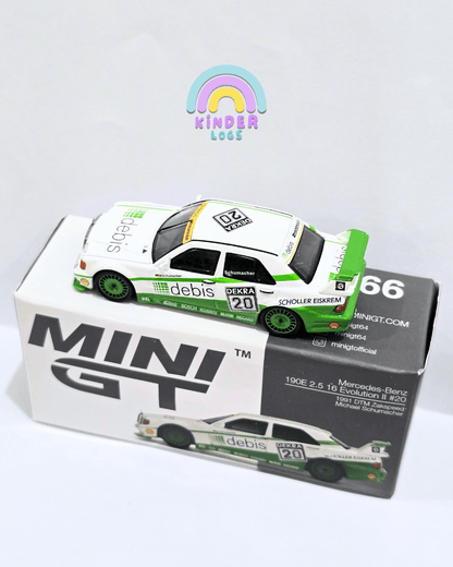 Mini GT Mercedes - Benz 190E 2.5 16 Evolution II 20 (Michael Schumacher) - Open Box - Kinder Logs