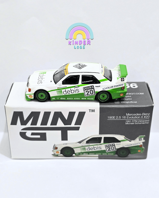 Mini GT Mercedes - Benz 190E 2.5 16 Evolution II 20 (Michael Schumacher) - Open Box - Kinder Logs