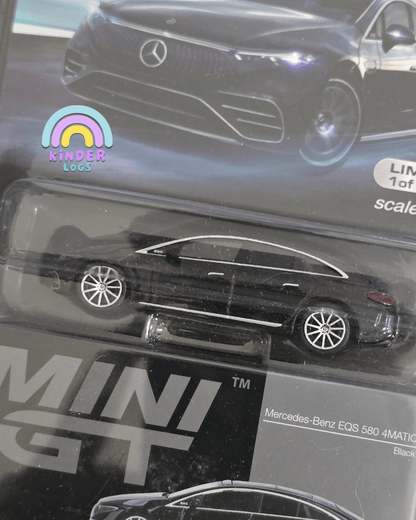 Mini GT Mercedes - Benz EQS 580 4MATIC (Black) - Mijo Exclusives - Kinder Logs