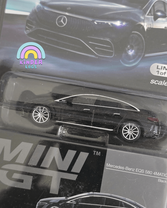 Mini GT Mercedes - Benz EQS 580 4MATIC (Black) - Mijo Exclusives - Kinder Logs