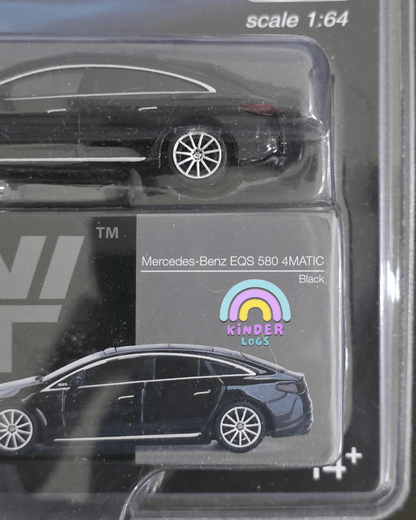 Mini GT Mercedes - Benz EQS 580 4MATIC (Black) - Mijo Exclusives - Kinder Logs