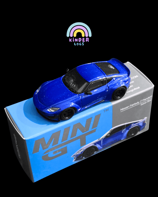 Mini GT Nissan Fairlady Z Pandem - Seiran Blue (Open Box) - Kinder Logs