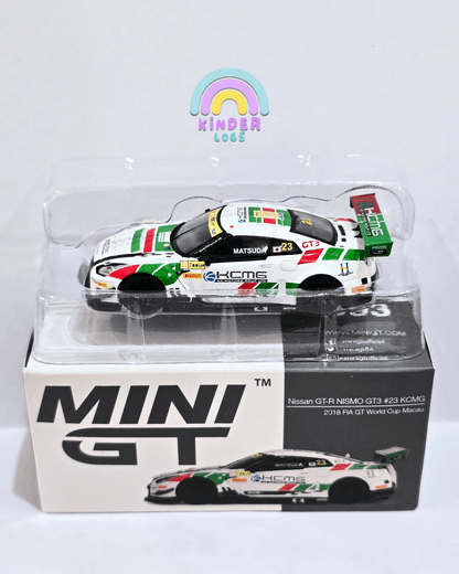Mini GT Nissan GT - R NISMO GT3 23 KCMG - Open Box - Kinder Logs