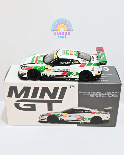 Mini GT Nissan GT - R NISMO GT3 23 KCMG - Open Box - Kinder Logs