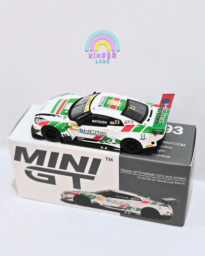 Mini GT Nissan GT - R NISMO GT3 23 KCMG - Open Box - Kinder Logs