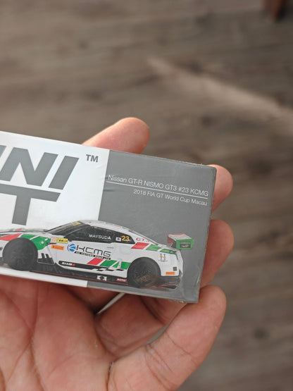 Mini GT Nissan GT - R NISMO GT3 23 KCMG - Sealed Box - Kinder Logs