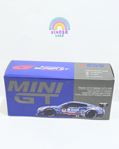 Mini GT Nissan GT - R NISMO GT3 56 - 2023 Super GT Series - Kondo Racing - Kinder Logs