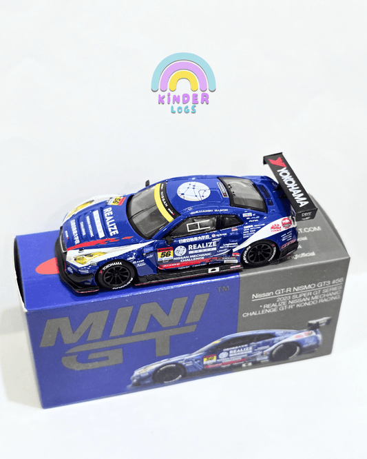 Mini GT Nissan GT - R NISMO GT3 56 - 2023 Super GT Series - Kondo Racing - Kinder Logs