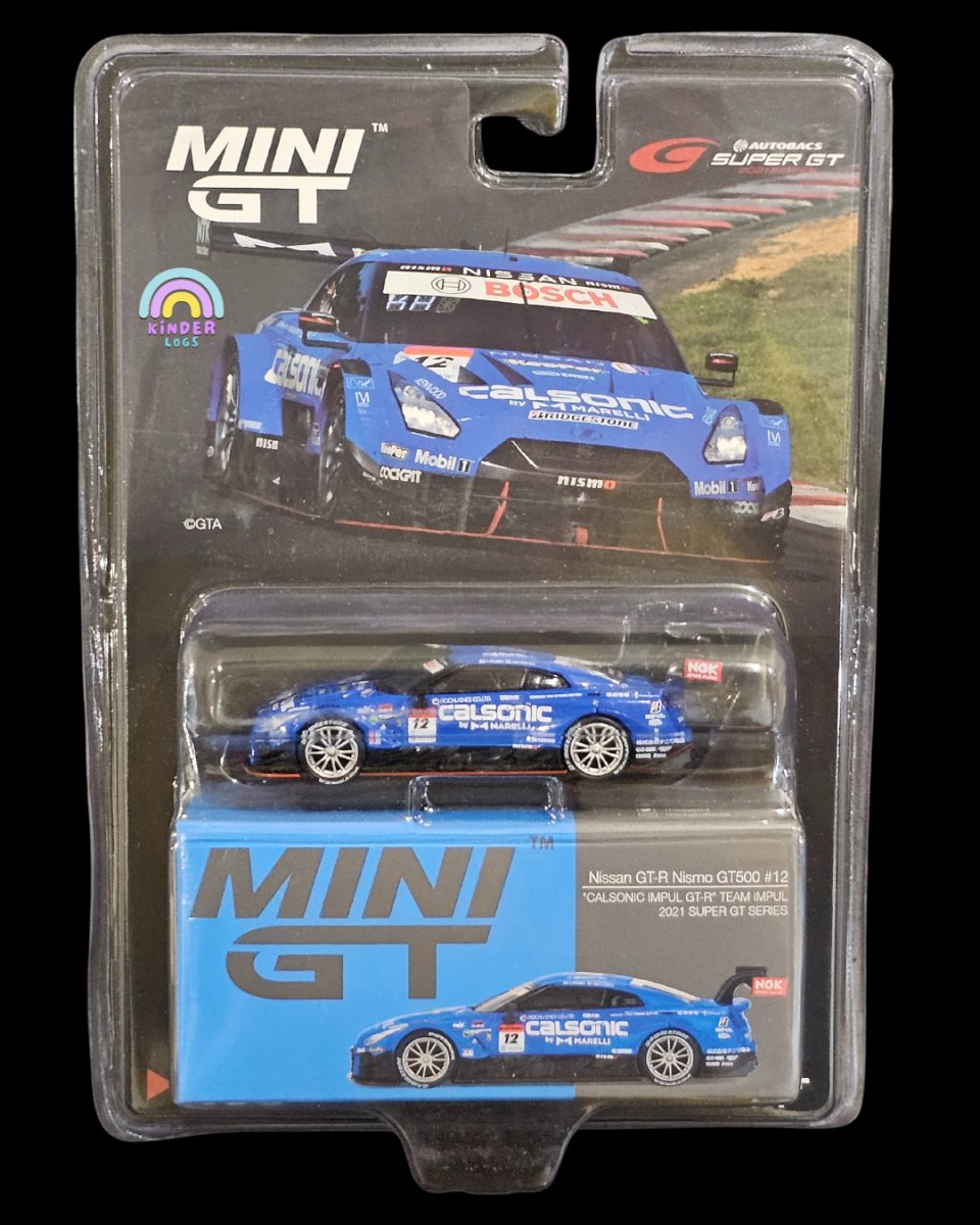 Mini GT Nissan GT - R Nismo GT500 #12 (Calsonic) - Kinder Logs