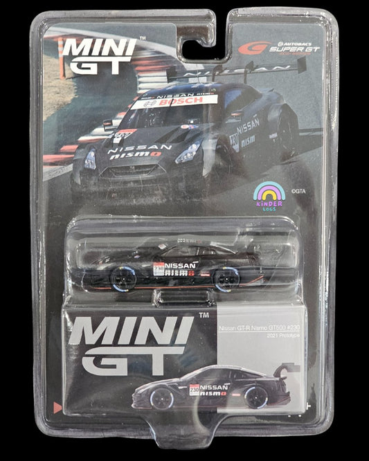 Mini GT Nissan GT - R Nismo GT500 #230 (2021 Prototype) - Kinder Logs