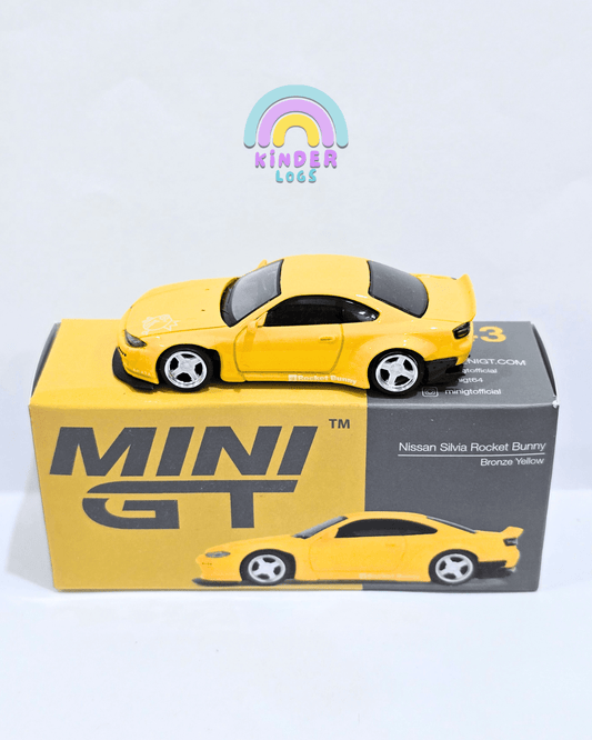 Mini GT Nissan Silvia Rocket Bunny (Bronze Yellow) - Open Box - Kinder Logs