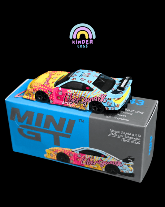 Mini GT Nissan Silvia S15 LB - Super Silhouette LBWK KUMA (Open Box) - Kinder Logs