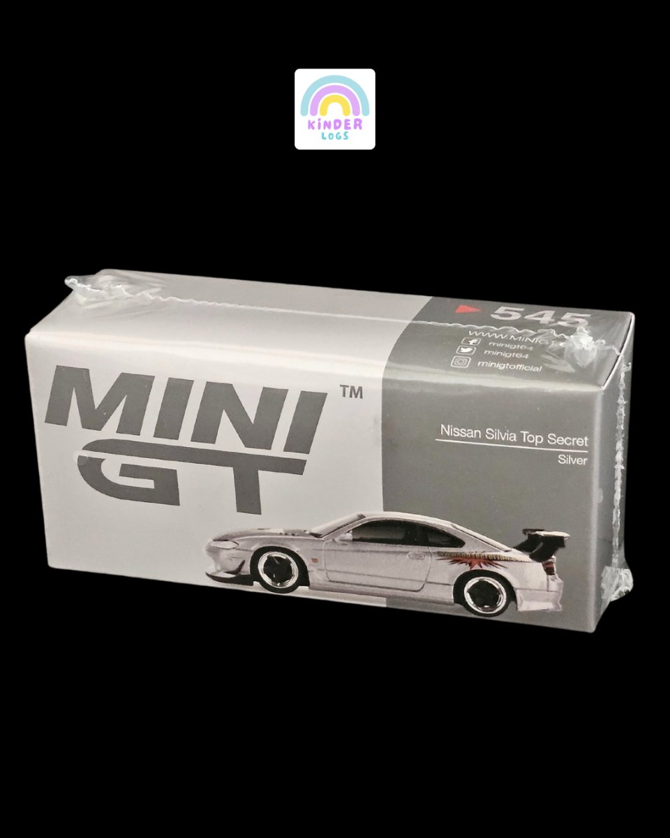 Mini GT Nissan Silvia Top Secret Silver - Kinder Logs