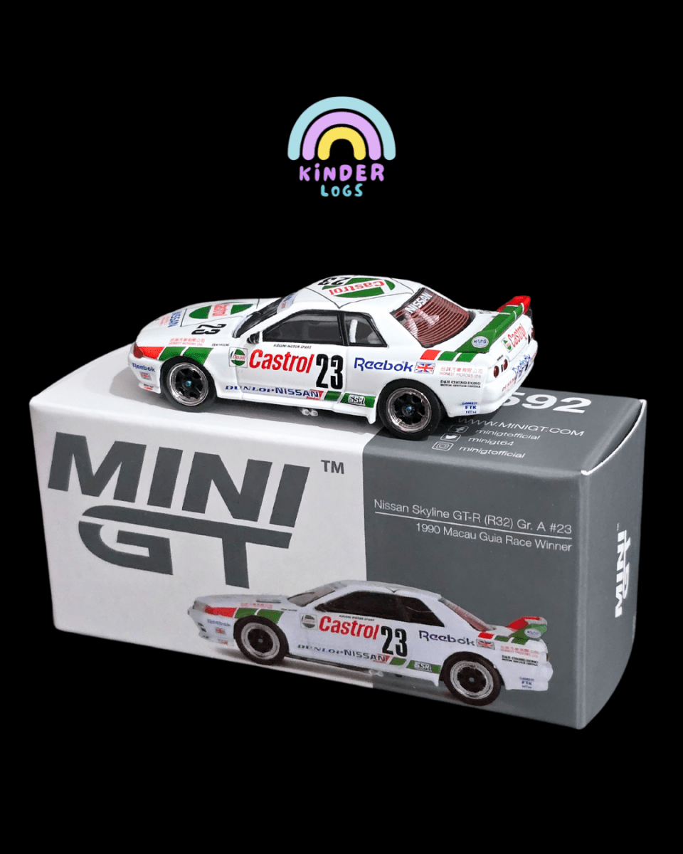 Mini GT Nissan Skyline GT - R (R32) Gr. A #23 (Open Box) - Kinder Logs