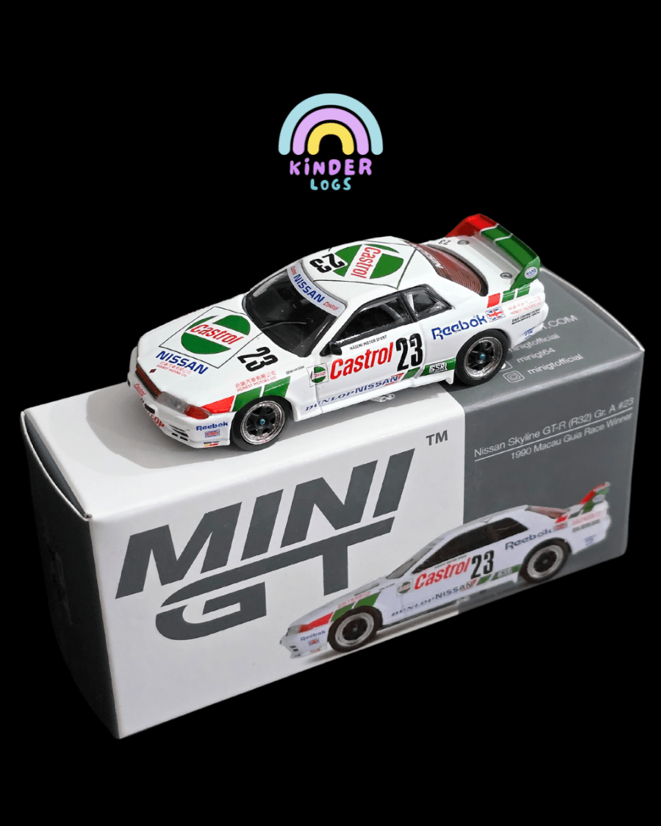 Mini GT Nissan Skyline GT - R (R32) Gr. A #23 (Open Box) - Kinder Logs