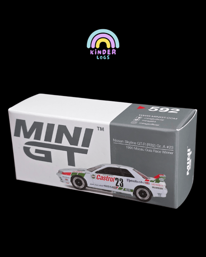 Mini GT Nissan Skyline GT - R (R32) Gr. A #23 (Open Box) - Kinder Logs