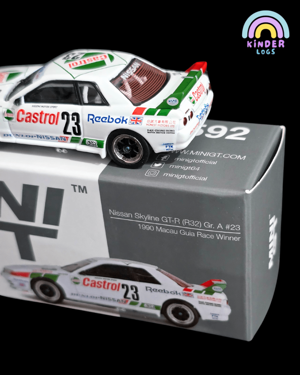 Mini GT Nissan Skyline GT - R (R32) Gr. A #23 (Open Box) - Kinder Logs