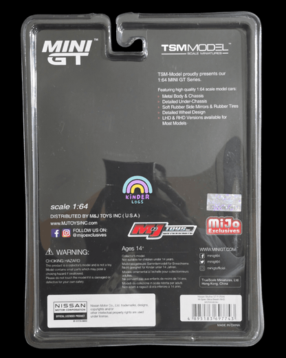 Mini GT Nissan Skyline GT - R (R34) M - Spec Silica Breath - Mijo Exclusives - Kinder Logs