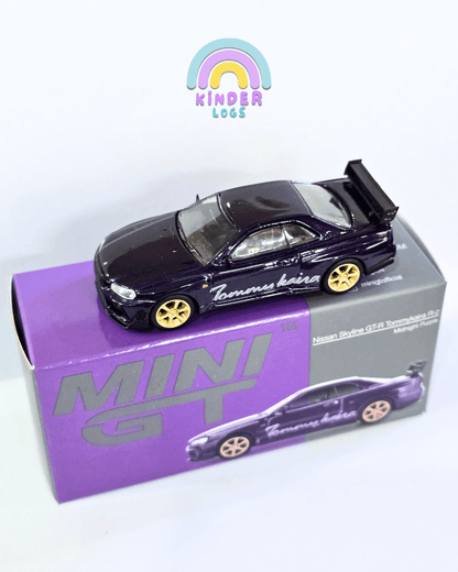 Mini GT Nissan Skyline GT - R Tommykaira R - Z - Midnight Purple (Open Box) - Kinder Logs