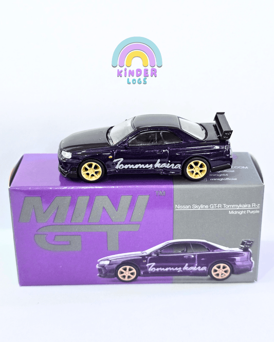 Mini GT Nissan Skyline GT - R Tommykaira R - Z - Midnight Purple (Open Box) - Kinder Logs
