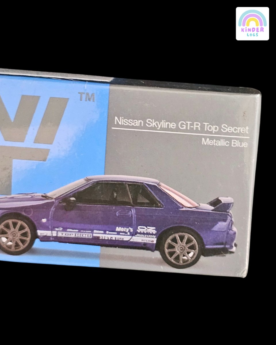 Mini GT Nissan Skyline GT - R Top Secret (Metallic Blue) - Kinder Logs