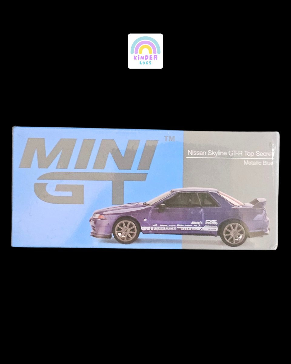 Mini GT Nissan Skyline GT - R Top Secret (Metallic Blue) - Kinder Logs