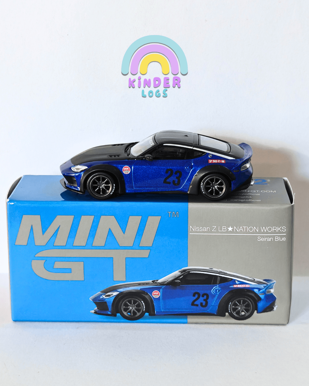 Mini GT Nissan Z LB Nation Works - Mijo Exclusives (Blue) - Kinder Logs
