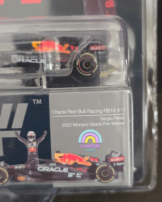 Mini GT Oracle Red Bull Racing RB18 #11 Sergio Perez - Mijo Exclusives - Kinder Logs