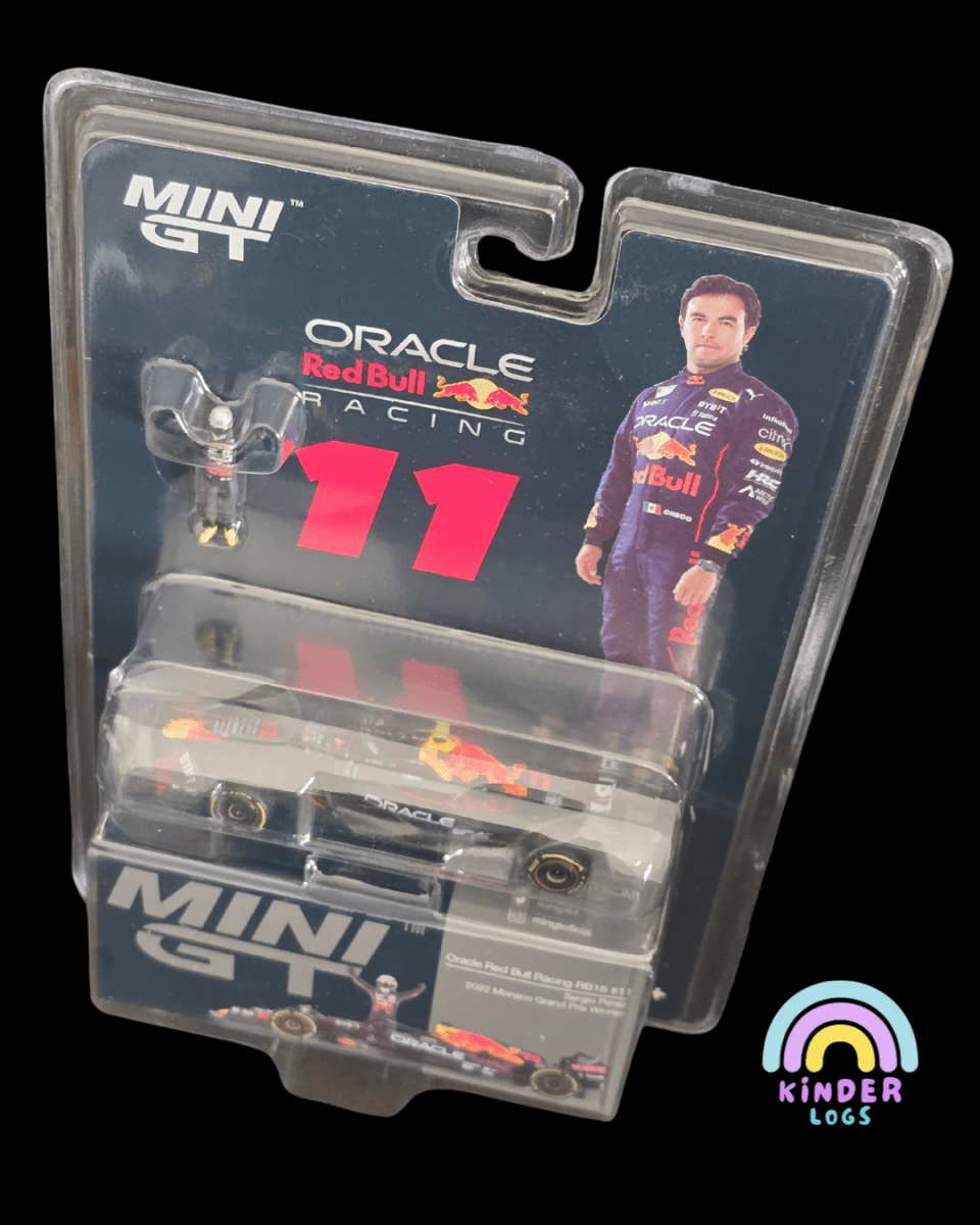 Mini GT Oracle Red Bull Racing RB18 #11 Sergio Perez - Mijo Exclusives - Kinder Logs