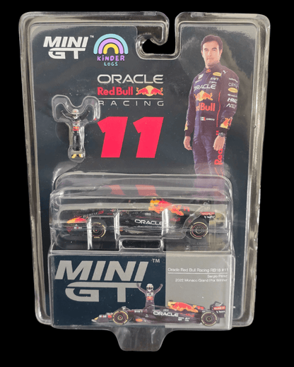 Mini GT Oracle Red Bull Racing RB18 #11 Sergio Perez - Mijo Exclusives - Kinder Logs