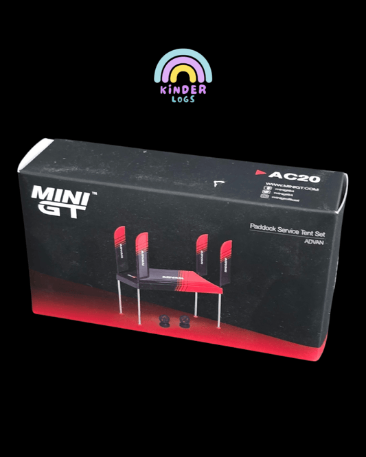 Mini GT Paddock Service Tent Set - Advan Edition (Open Box) - Kinder Logs
