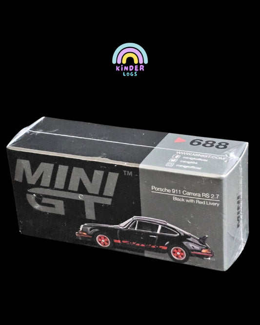 Mini GT Porsche 911 Carrera RS 2.7 (Black) - Kinder Logs