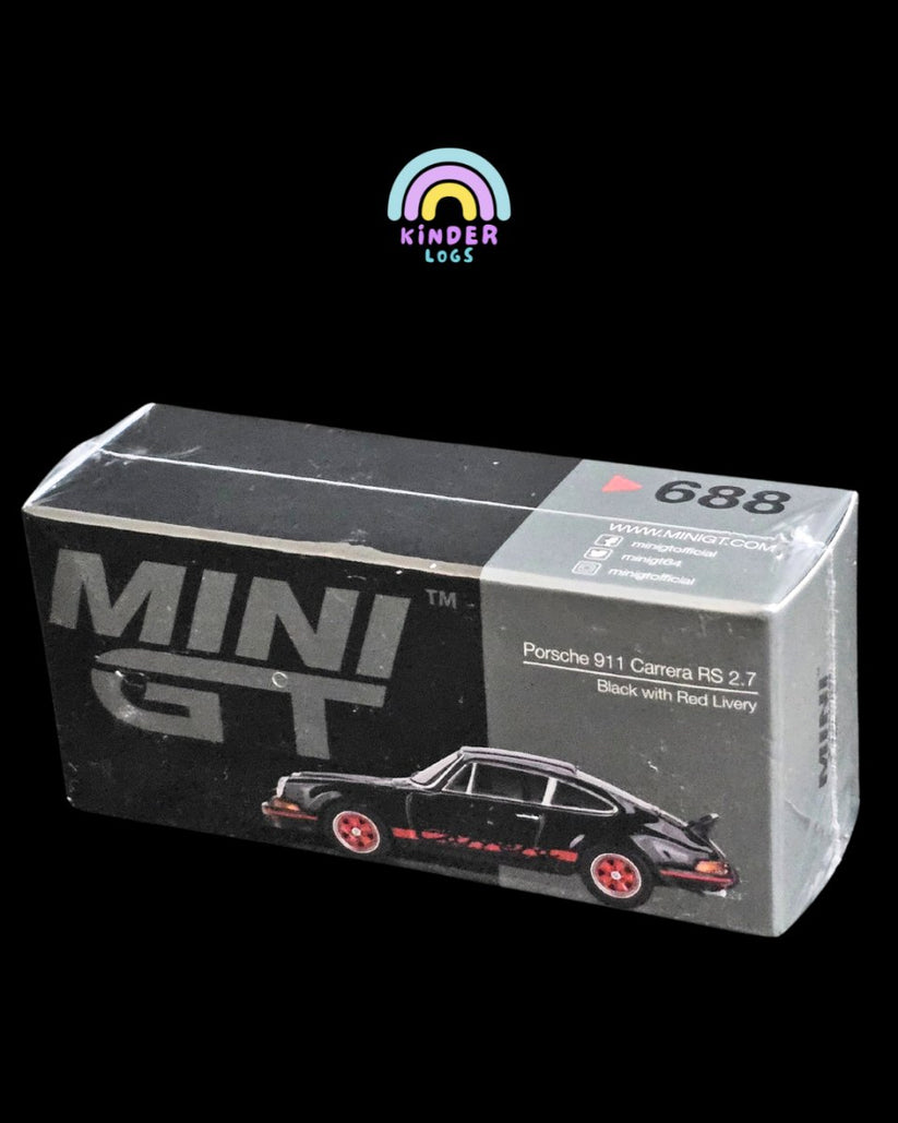 Mini GT Porsche 911 Carrera RS 2.7 (Black) - Sealed Box - Kinder Logs India