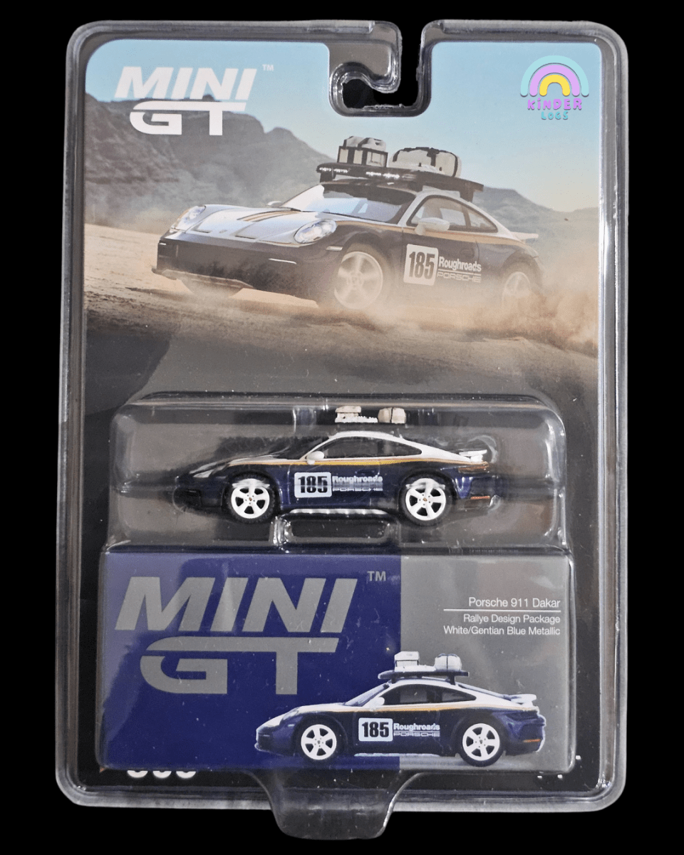 Mini GT Porsche 911 Dakar Rallye Design Package (Blister Pack) - Kinder Logs