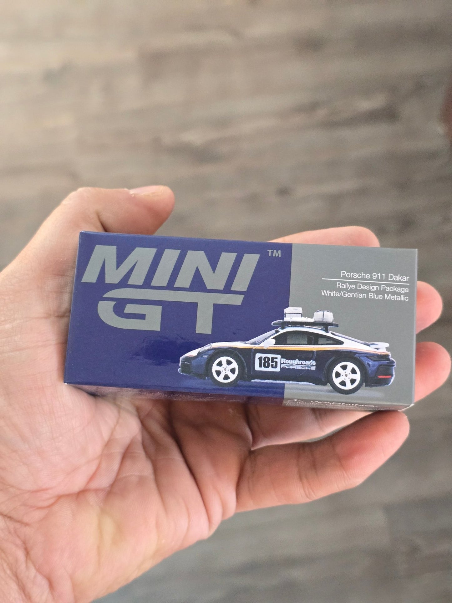 Mini GT Porsche 911 Dakar Rallye Design Package - Open Box - Kinder Logs