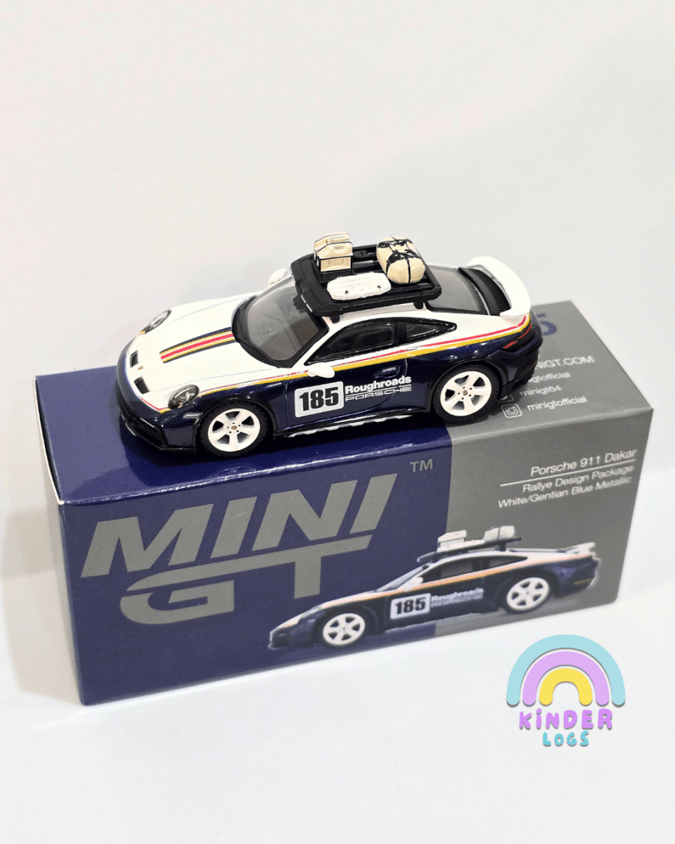 Mini GT Porsche 911 Dakar Rallye Design Package - Open Box - Kinder Logs