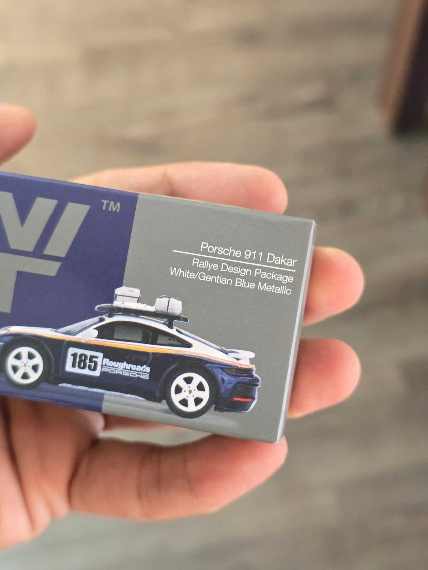 Mini GT Porsche 911 Dakar Rallye Design Package - Open Box - Kinder Logs