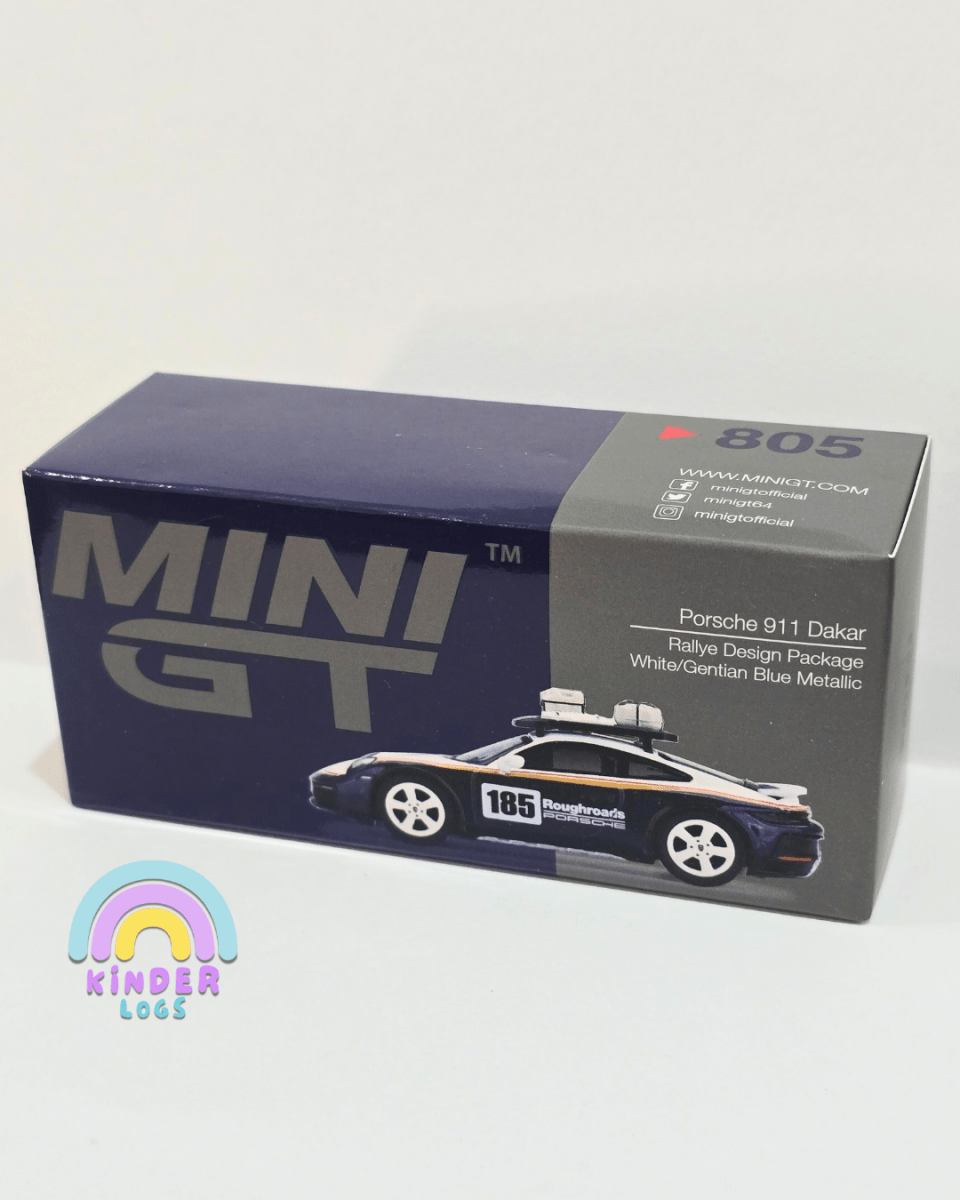 Mini GT Porsche 911 Dakar Rallye Design Package - Open Box - Kinder Logs