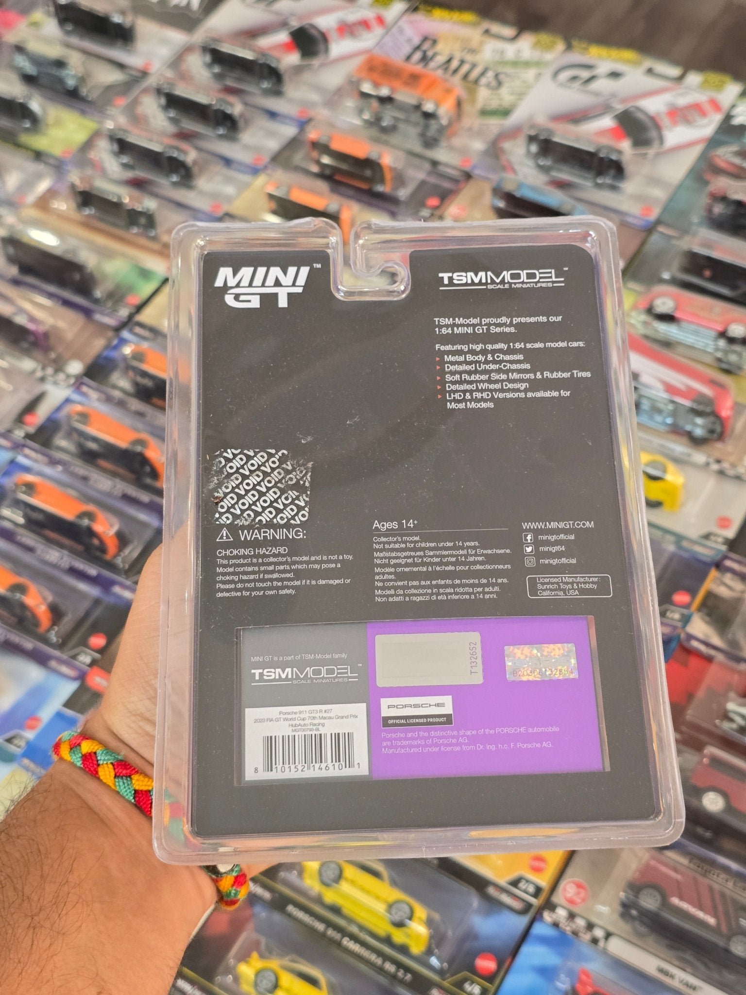 Mini GT Porsche 911 GT3 R 27 - 2023 FIA GT World Cup - Kinder Logs