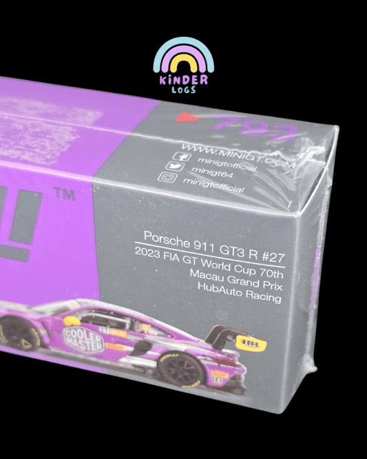 Mini GT Porsche 911 GT3 R #27 (Sealed Box) - Kinder Logs