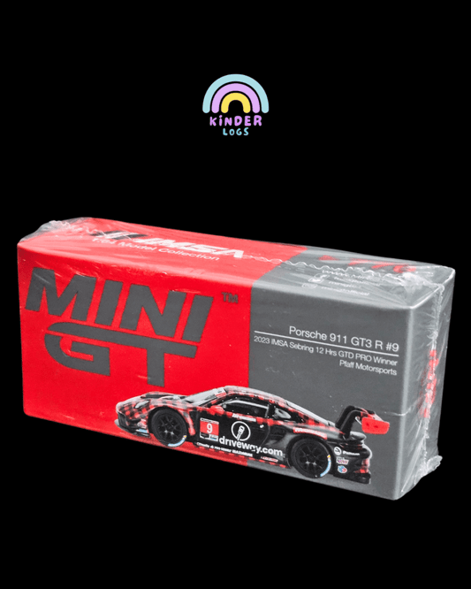 Mini GT Porsche 911 GT3 R #9 GTD PRO Pfaff Motorsports - Kinder Logs